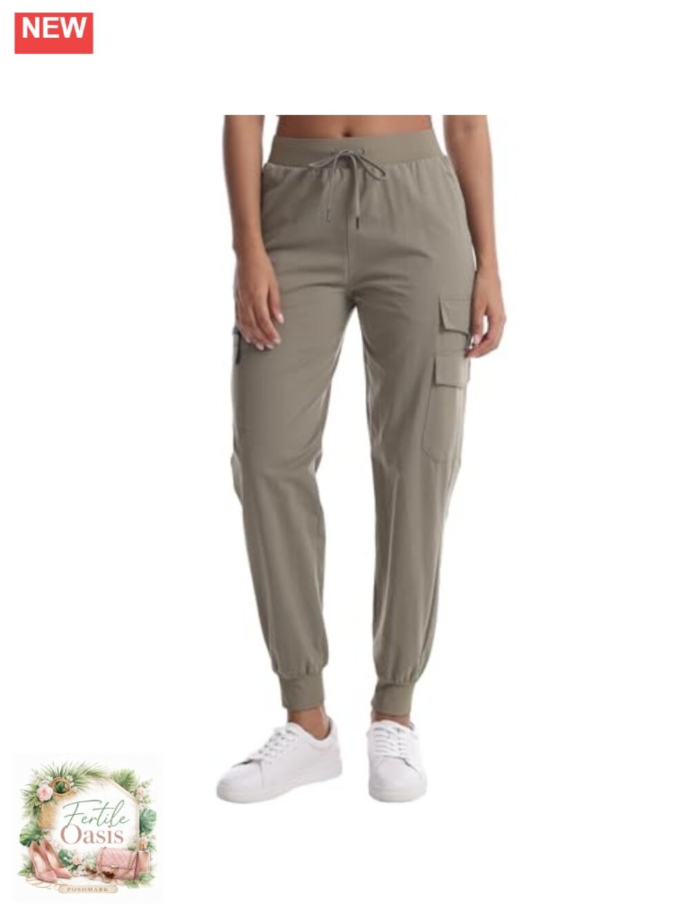 Women's Cargo Joggers Quick-Dry Lightweight Hiking Pants with Pockets